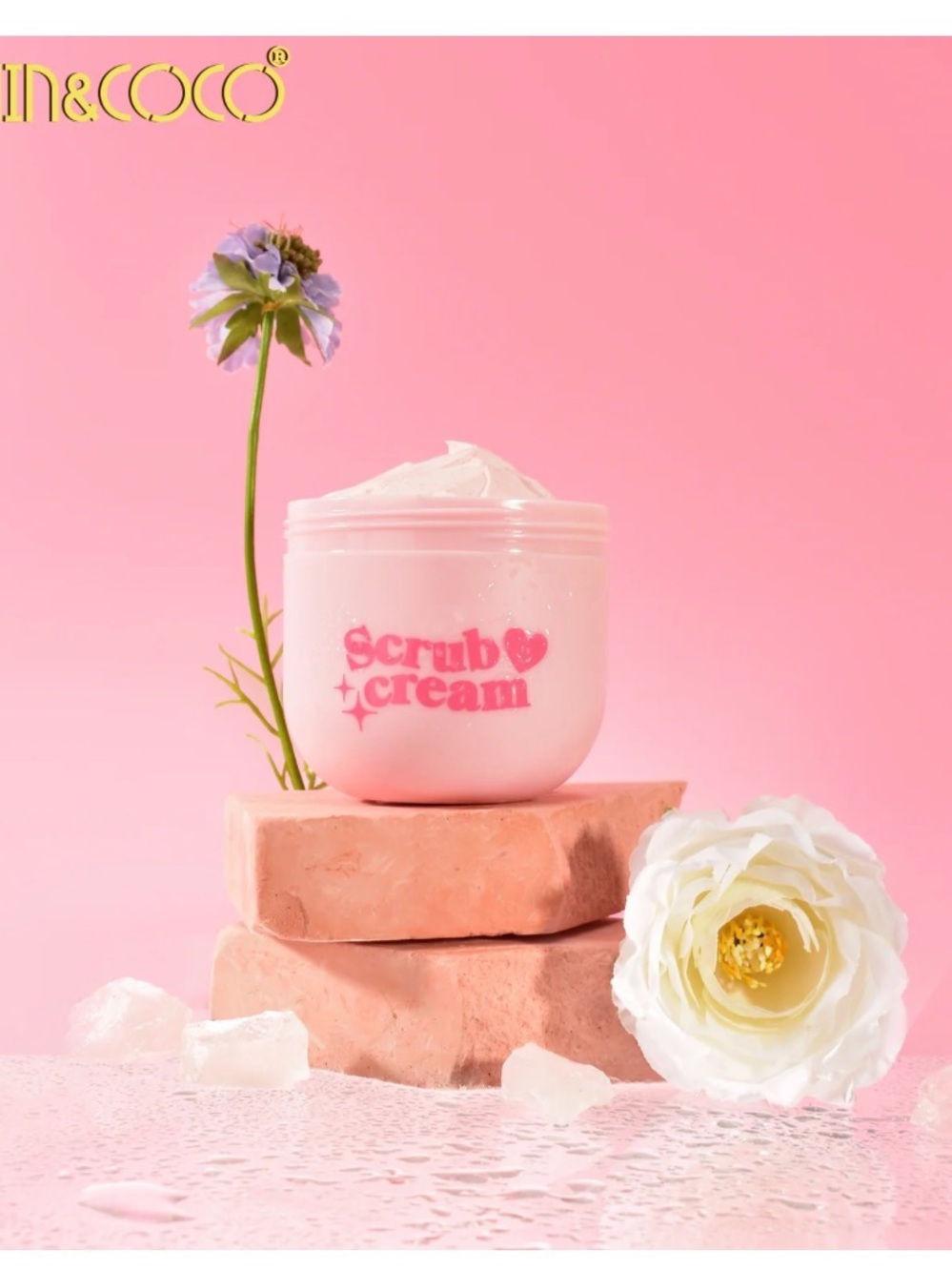 Kevin & Coco Pink Scrub Cream Exfoliating Body Balm